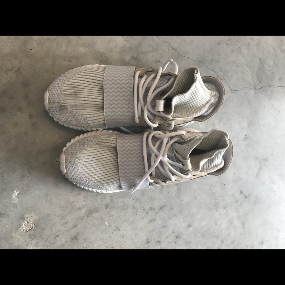 Adidas Tubular White Sock USED